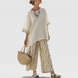 Vasarė – Elegantiškas boho chic komplektas