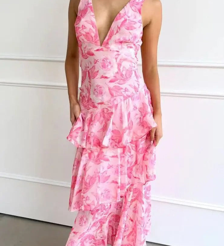Regina – Elegantiška vasarinė maksi suknelė
